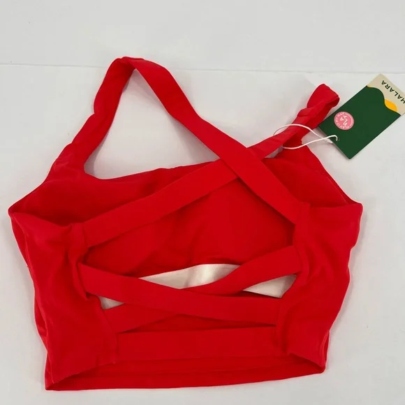 Halara Airy Square Neck Backless Crisscross Cropped Cool Touch Yoga Tank Top - Picture 5 of 12